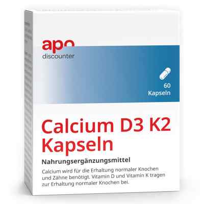 Calcium D3 K2 Kapseln von apodiscounter 60 stk von apo.com Group GmbH PZN 18306840